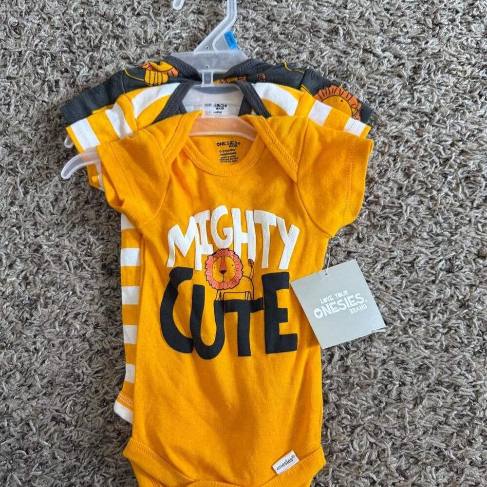 Carter-s Yellow and Orange Sleepsuits-babygrows